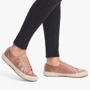 Superga Blush Satin Sneakers - Size 9